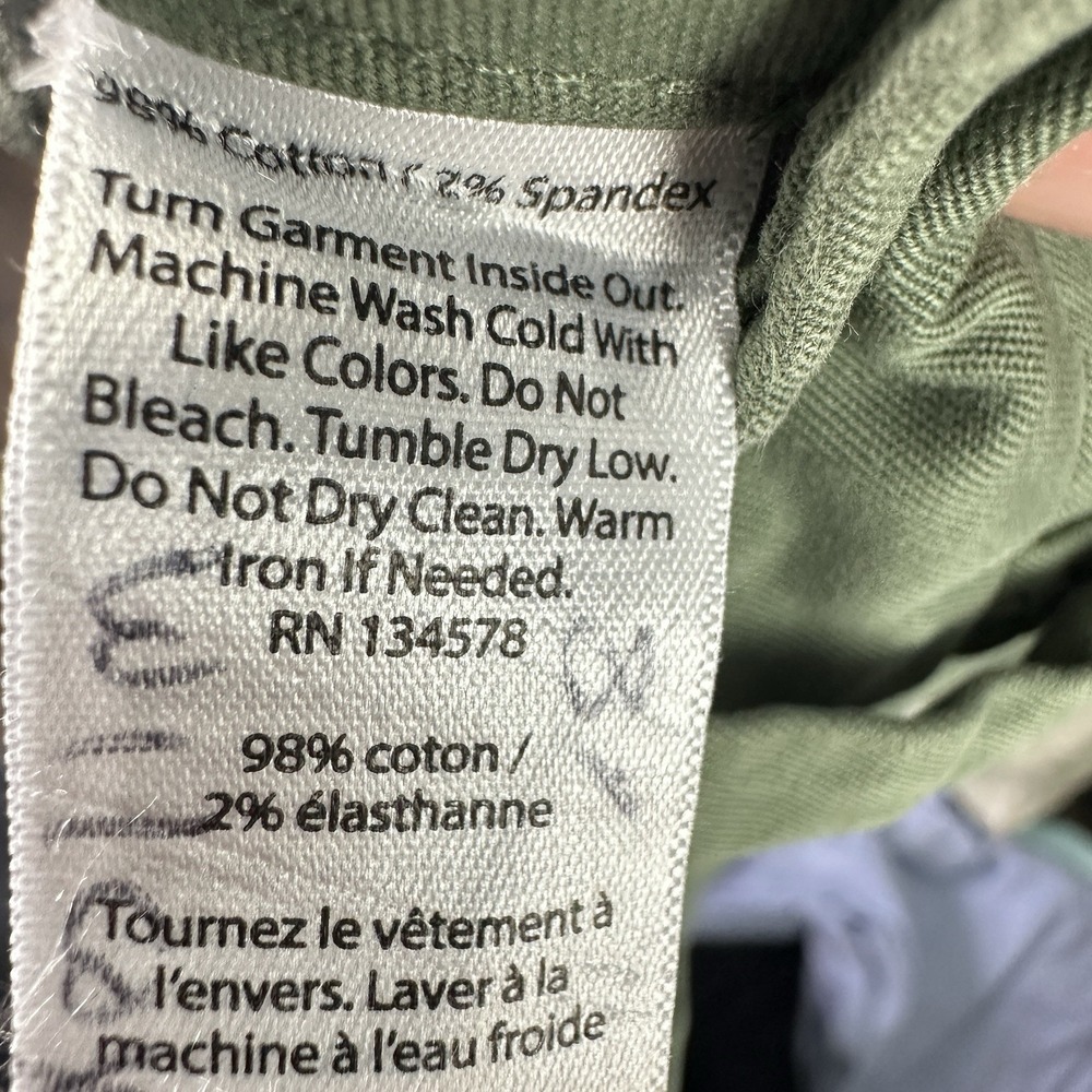 Vineyard Vines Slim Pants Men's 36x34 Olive Green Stretch Chino Casual - Picture 8 of 10